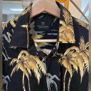 Scotch & Soda Flashy Palm Tree Print Shirt